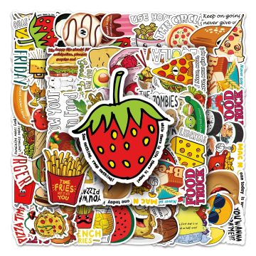 Cartoon Waterproof Vinyl Stickers for Skateboard, Snowboard, Home Decor