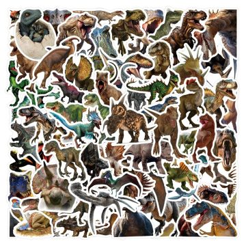 Jurassic Dinosaur Stickers - Realistic Animal Decals for Tech & Vehicles