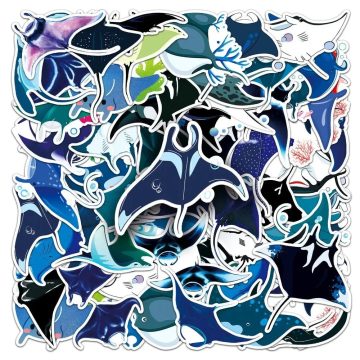 Manta Rays Vinyl Stickers for Guitar Skateboard Scrapbooking