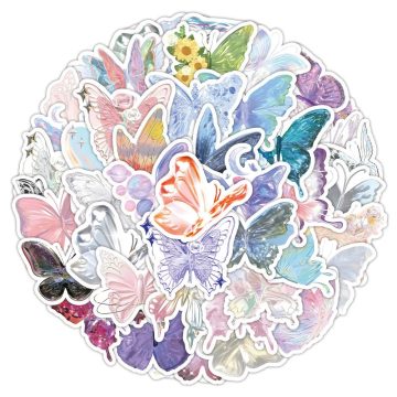 Butterfly Aesthetic Stickers - Graffiti Waterproof Decals for Phone Guitar Bike