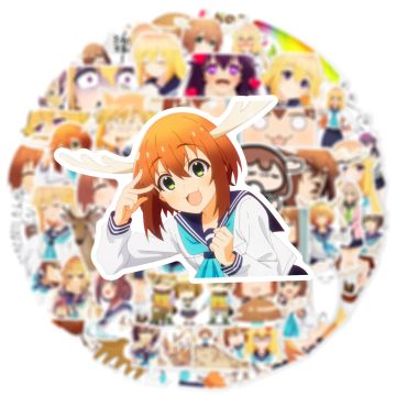 My Deer Friend Nokotan Anime Stickers - Cartoon Decals for Kids Bike Skateboard Decor