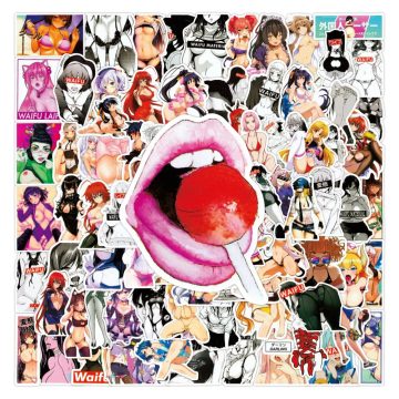 Anime Hentai Waifu Bunny Girl Stickers For Bicycle Guitar Suitcase