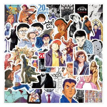 20th Century Boys Stickers Pack Anime Luggage Phone Laptop Car Scooter Decorative