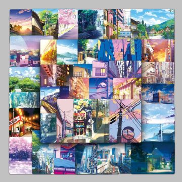 Cartoon Outdoor Street View Graffiti Stickers for Helmet, Wall, DIY Decoration