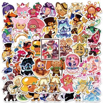 Cute Cartoon Game Cookie Run Kingdom Stickers for Kids and Adults, Laptop, Luggage, Guitar, Skateboard, Waterproof Vinyl Decals