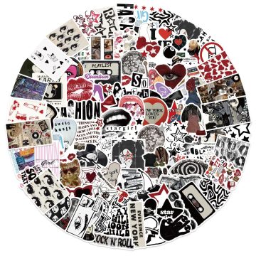 Y2K VSCO Vintage Stickers - 90s Retro Decals for Car Motorcycle Laptop