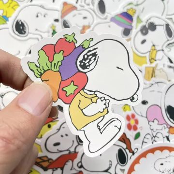 Snoopy Anime Cartoon Stickers for Notebooks and Decoration