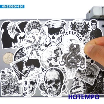 Skeleton and Ghost Decal Stickers for Journals and Laptops