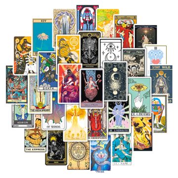 Tarot Card Anime Stickers - Waterproof Decals for Skateboard Phone