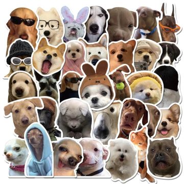 Dog Life Korean PVC Sticker - Aesthetic Diary Laptop Sketchbook Childrens Stationery Scrapbooking