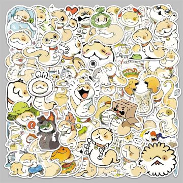 Cartoon Snake Dog Fusion Graffiti Stickers for Helmet Wall DIY Decoration