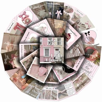 Pink Ballet Style Waterproof Stickers for Scrapbooking and Journals