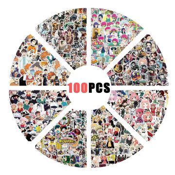 Waterproof Anime Stickers for Tech Accessories and Gifts