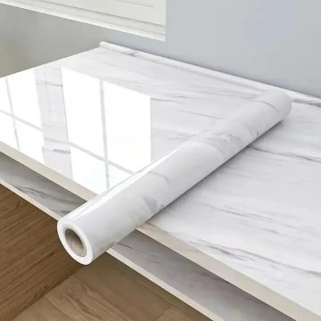 Marble Pattern Heat-Resistant Kitchen Wall Sticker