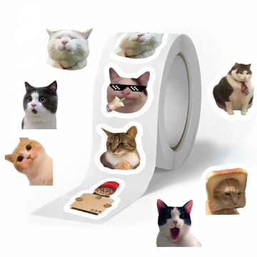 Cartoon Cat Stickers for Classroom Rewards Decorations