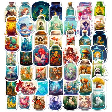 Cartoon Graffiti Stickers for Helmet, Desktop, Wall Decoration, DIY