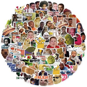 Funny Meme Graffiti Waterproof Vinyl DIY Decor Stickers