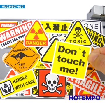 Funny Warning and Danger Sign Stickers for Vehicles and Gear