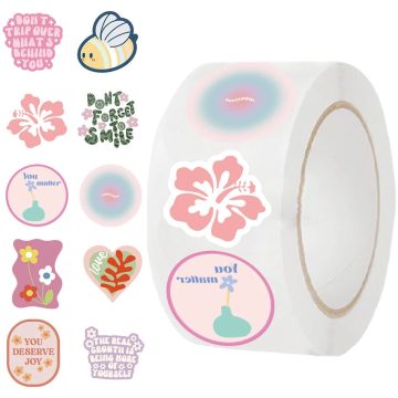 Cute Cartoon Animals Stickers Stationery Thank You Seal Anime Decals for Teacher Student Kids Toy