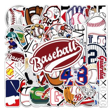 Baseball Sports Graffiti Stickers for Laptop, Helmet, Desk, DIY Decor