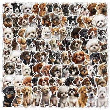 INS Little Milk Dog Cartoon Sticker - Anime Waterproof Decor for Chair iPad