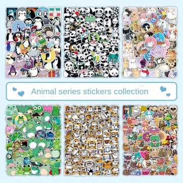 Cute Animal Stickers for Kids' Toys and Tech Accessories