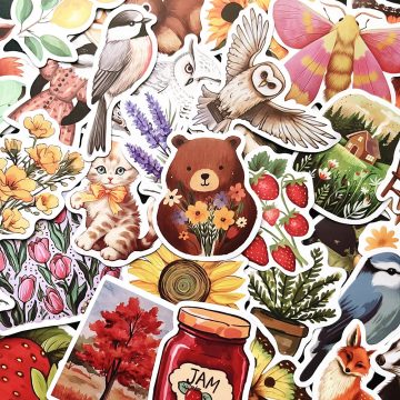 Forest Animal Stickers - Kids Decals for Suitcase Laptop Car