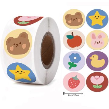 Little Red Flower Reward Stickers - Children Cartoon Animal Decor