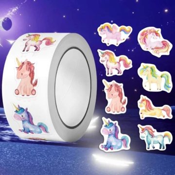 Unicorn Pegasus Stickers Roll for Game Rewards Scrapbook Stationery