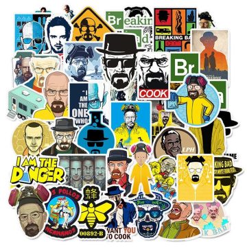 Breaking Bad TV Show PVC Waterproof Stickers - Graffiti Decals for Skateboard Guitar Luggage Car