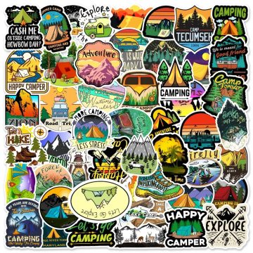 Adventure Camping Graffiti Stickers for Motorcycle & Luggage