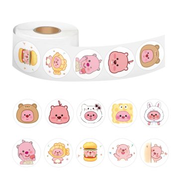 Cute Animal Stickers Children's Rewards Party Gifts Decorative Labels Scrapbook Stationery