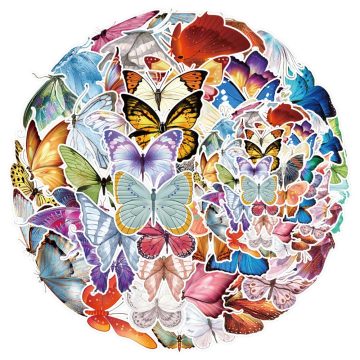 Butterfly Stickers for Laptop, Guitar, Car, Water Bottle, DIY Crafts