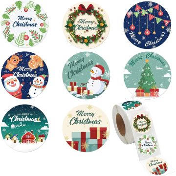 Adhesive Christmas Gift Stickers Small Business Packaging Labels