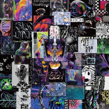 Psychedelic Harajuku Stickers - Acid Graphic Art Decals for Motorcycle