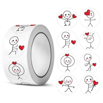 Valentine's Day Love Label Stickers for Scrapbooking and Gifts