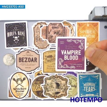 Witch Brew Magic Potion Label Stickers for Bottles and Journals