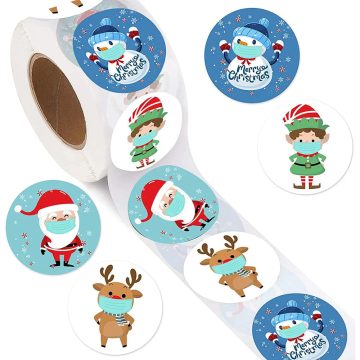 Santa Claus Stickers DIY Christmas Wrapping Labels and Gift Seal Decoration