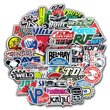 Cool JDM Stickers - Auto Car Motorcycle Skateboard Laptop Vinyl Decals