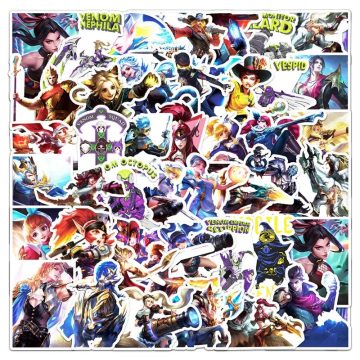 Cartoon Duel Graffiti Stickers for Laptop, Phone, Suitcase, Water Cup, Stationery, Refrigerator