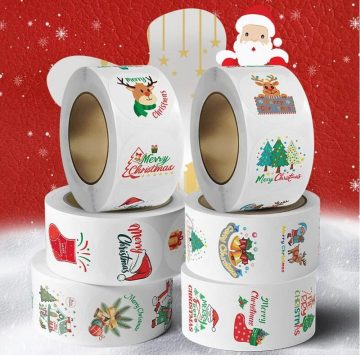 Decorative Christmas Stickers for Kids Gifts and Party Seals