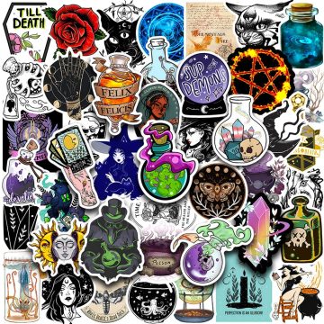 Gothic Apothecary Witch Aesthetic Stickers for Skateboard, Laptop, Phone, Car
