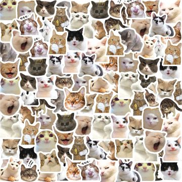 Cute Cat Stickers Laptop, Skateboard, Suitcase, Phone DIY Decoration