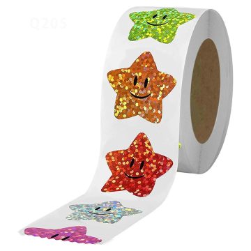 Colorful Holographic Star Stickers Reward Chart Labels and Decorative Toy Stickers