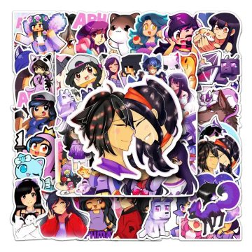 Aphmau Cartoon Stickers Fun Decorative Vinyl Decals for Water Bottle, Phone