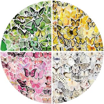 Insect and Butterfly Aesthetic Stickers for DIY Laptop Decor