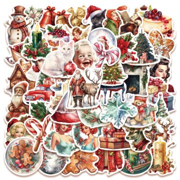 Waterproof Santa Claus Christmas Graffiti Stickers for Guitar Laptop