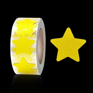 Exquisite Gold Foil Star Love Stickers - Handmade Holiday Birthday Party Decor