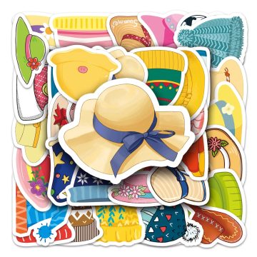 Cartoon Waterproof Vinyl Stickers for Skateboard Snowboard Hat Decals