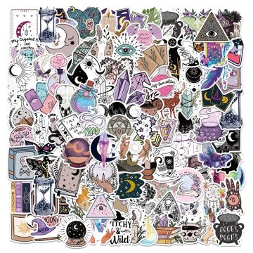 Witchy Apothecary Stickers - Tarot Goth Decals for Devices & Luggage